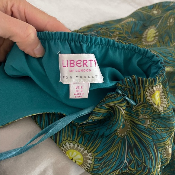 Liberty of London Peacock Print Halter Dress - Picture 5 of 5